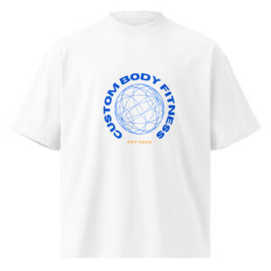 Unisex organic oversized high neck t-shirt