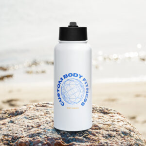CBF™ Stainless Steel Water Bottle, With a Straw Lid
